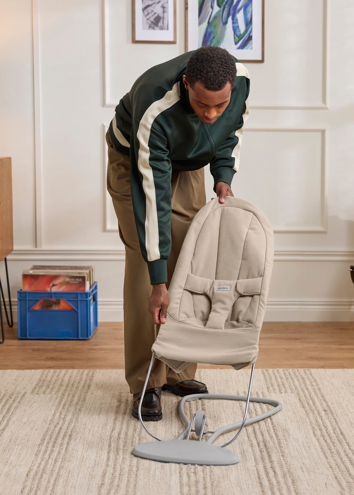 Baby Bjorn Bouncer Begin - Brushed Woven - Sand Grey