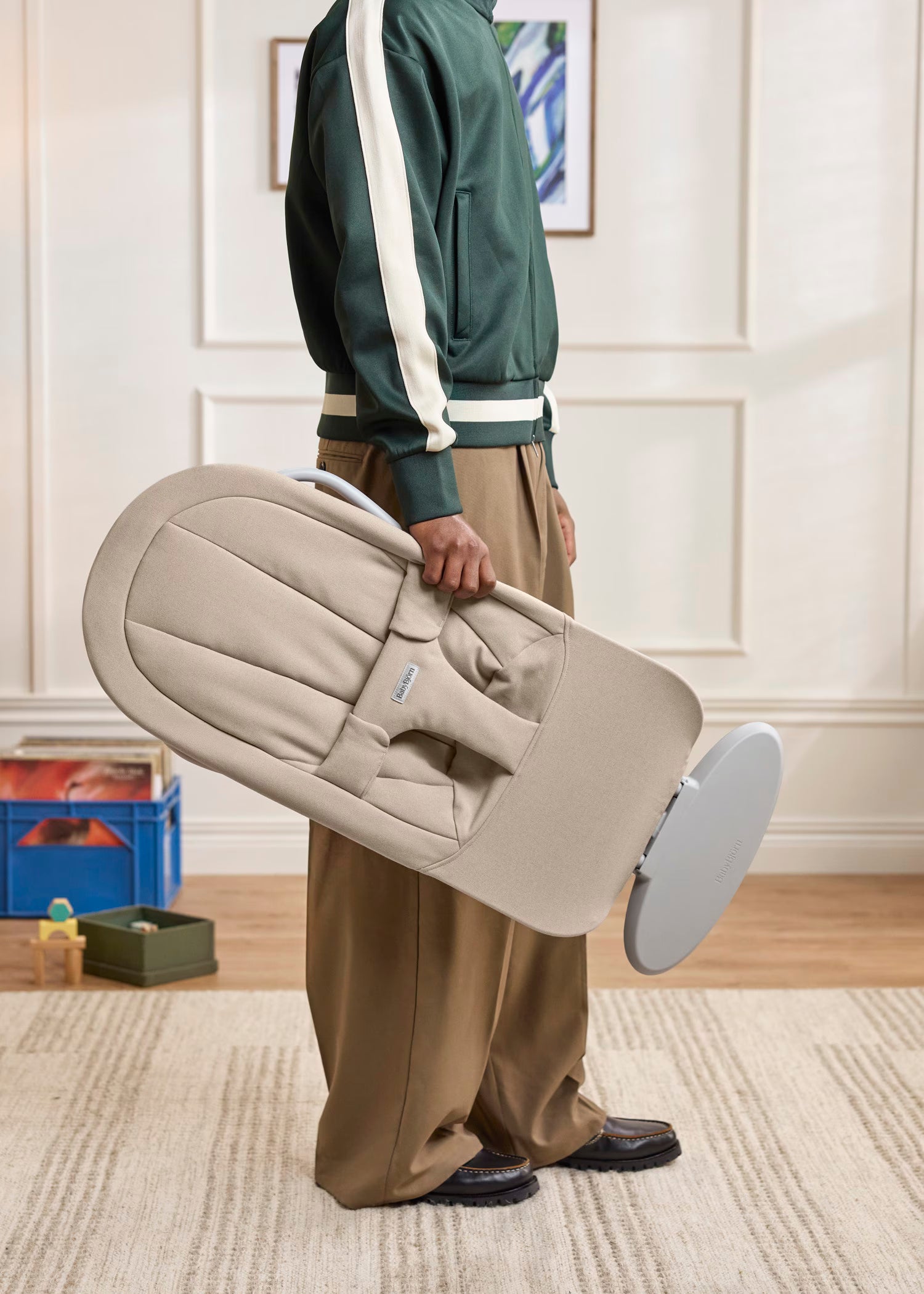 Baby Bjorn Bouncer Begin - Brushed Woven - Sand Grey