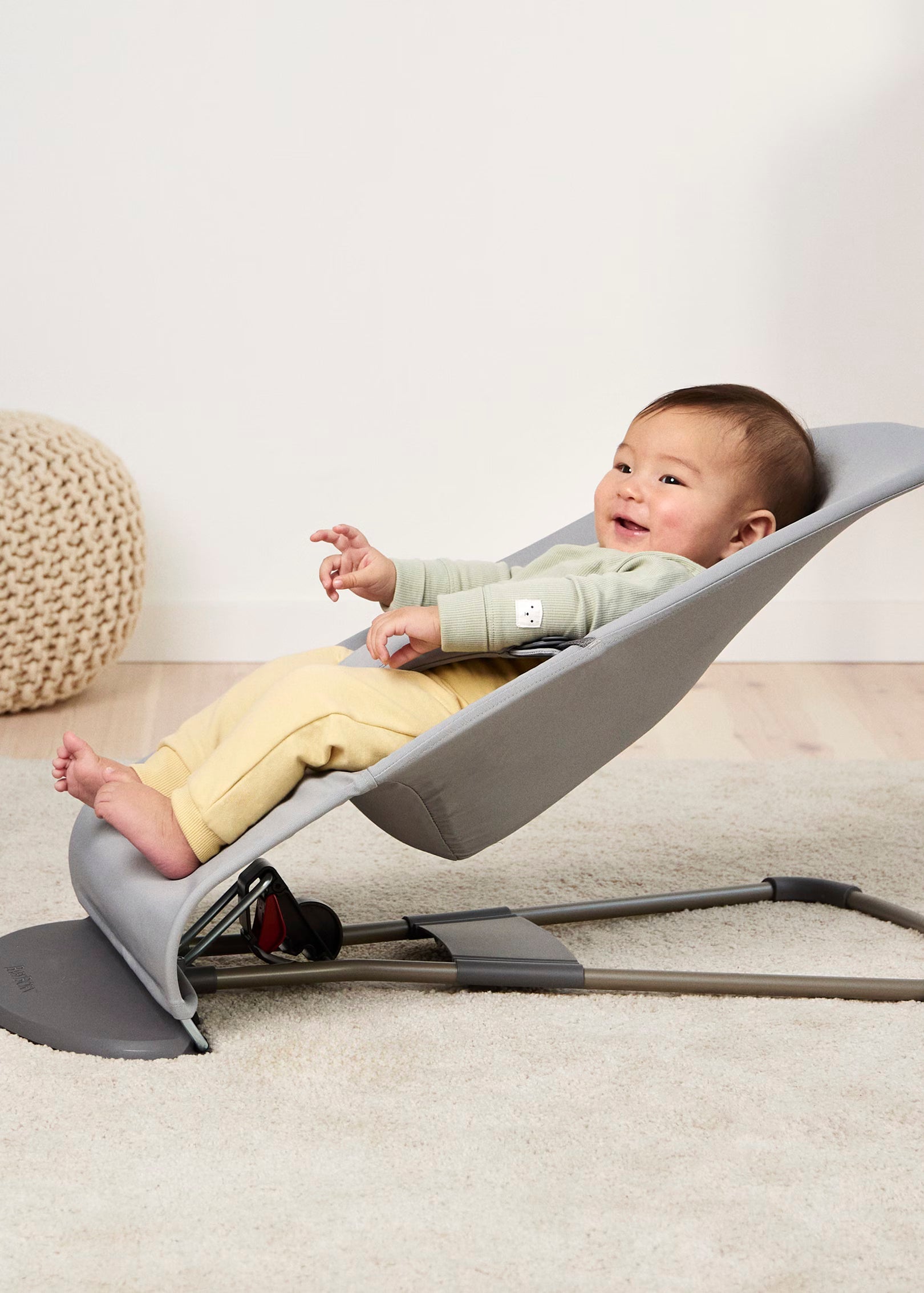 Baby Bjorn Bouncer Balance Soft Woven Jersey Tri-Fabric - Light Gray