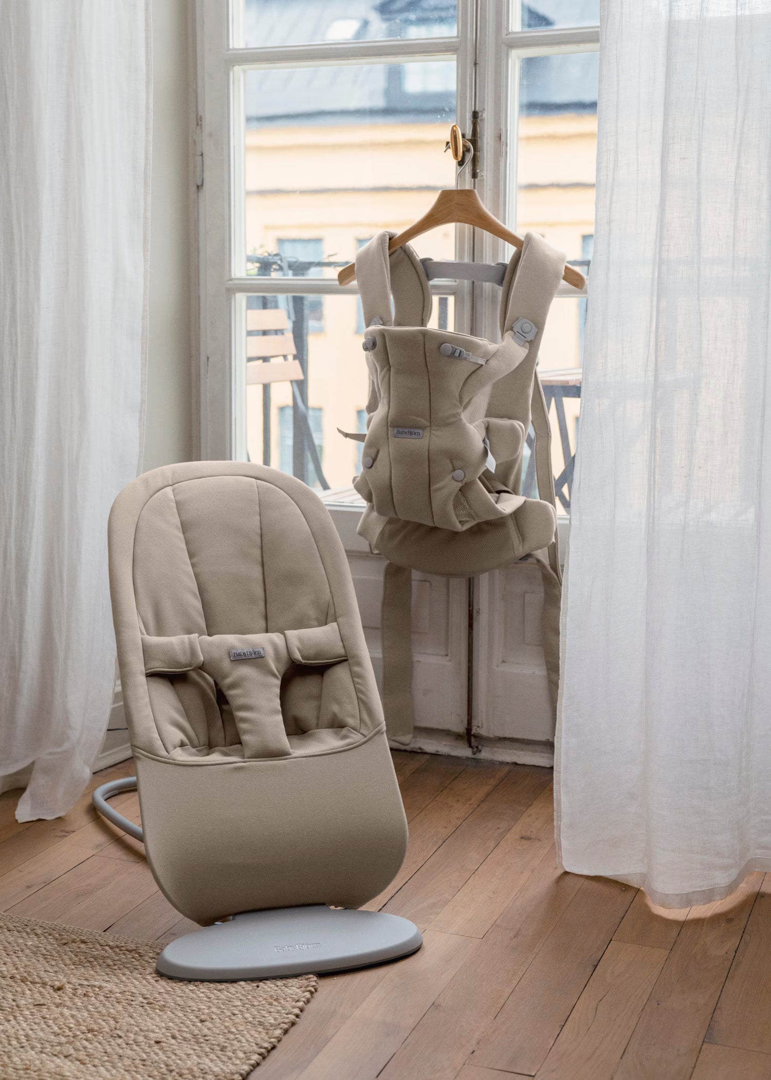 Baby Bjorn Bouncer Begin - Brushed Woven - Sand Grey