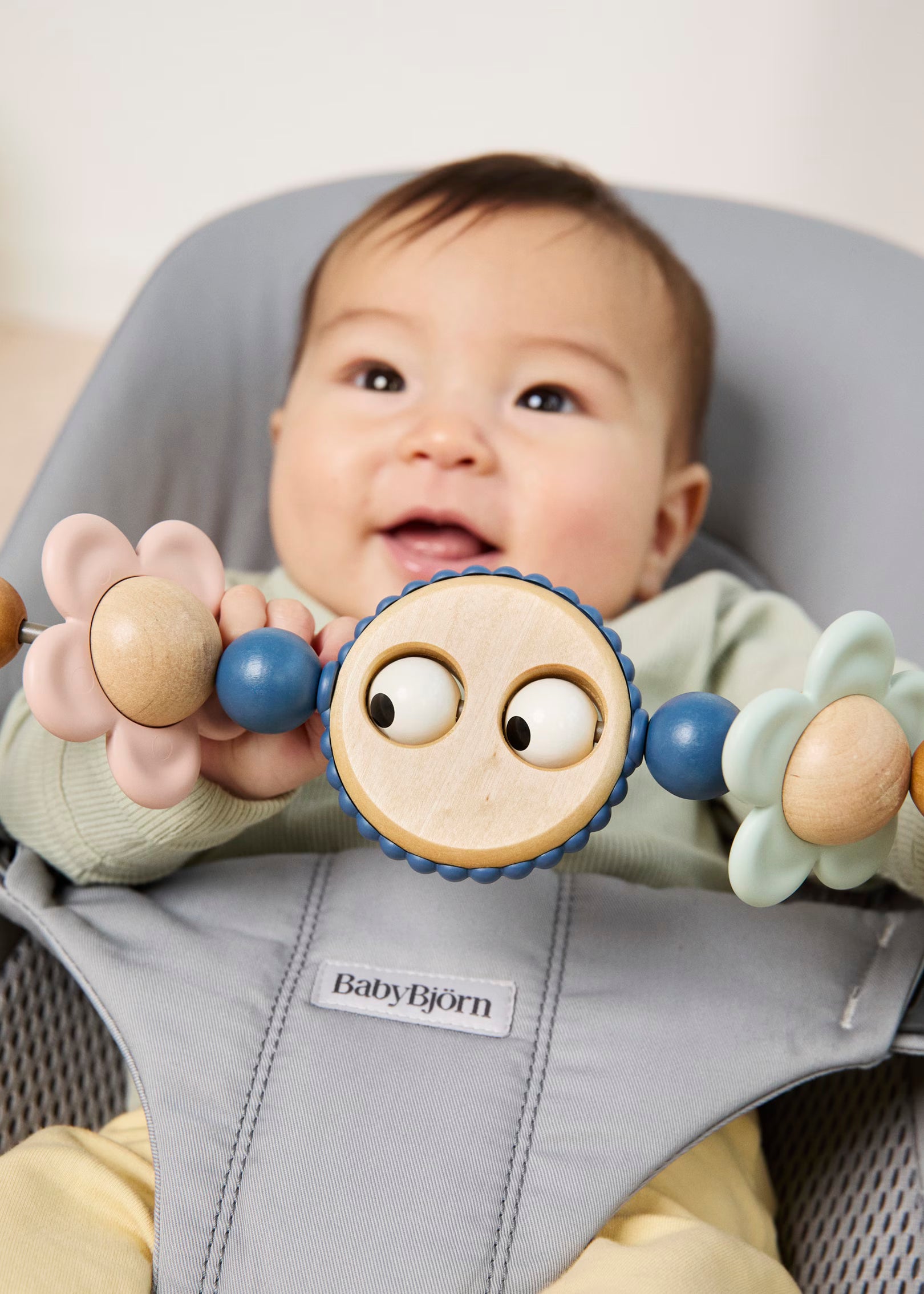 Baby Bjorn Bouncer Balance Soft Woven Jersey Tri-Fabric - Light Gray