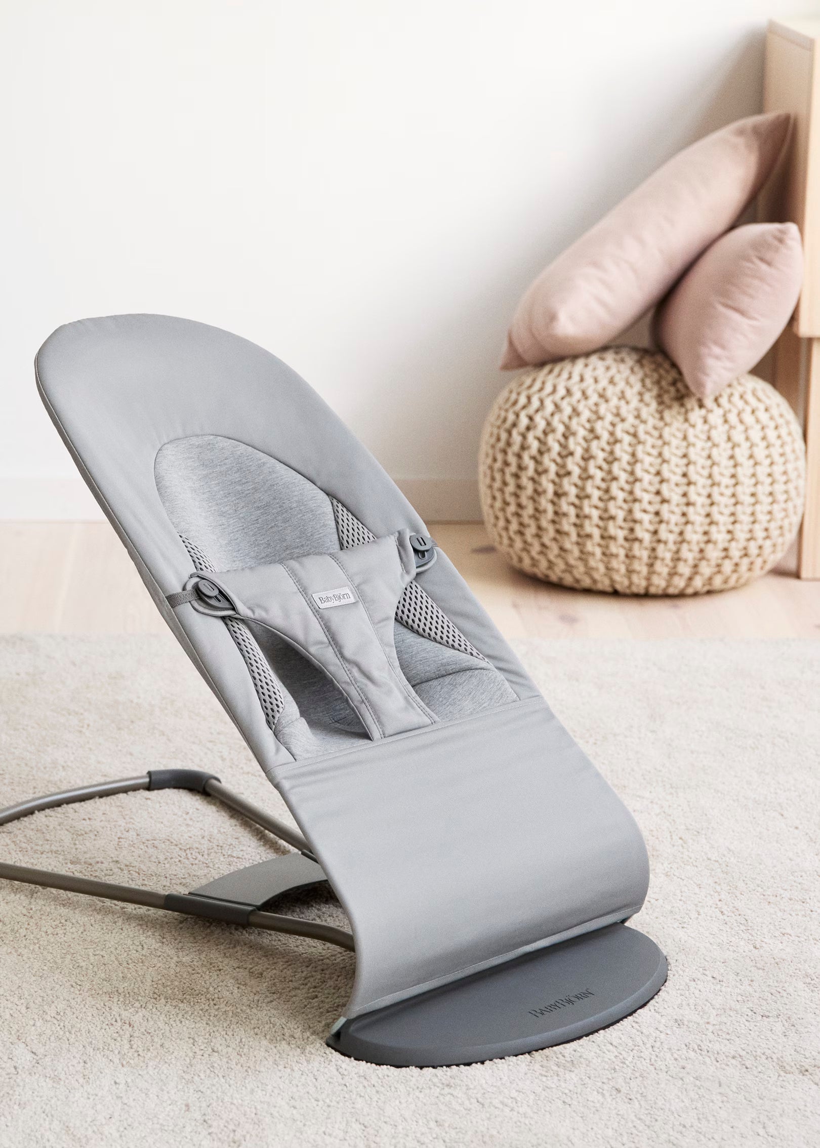 Baby Bjorn Bouncer Balance Soft Woven Jersey Tri-Fabric - Light Gray