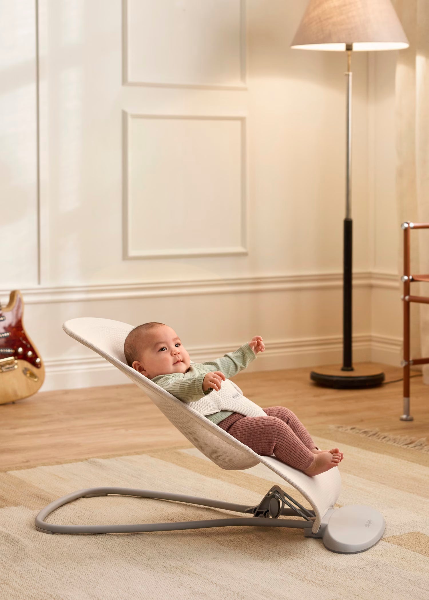 Baby Bouncer Begin - Airy Mesh - Cream