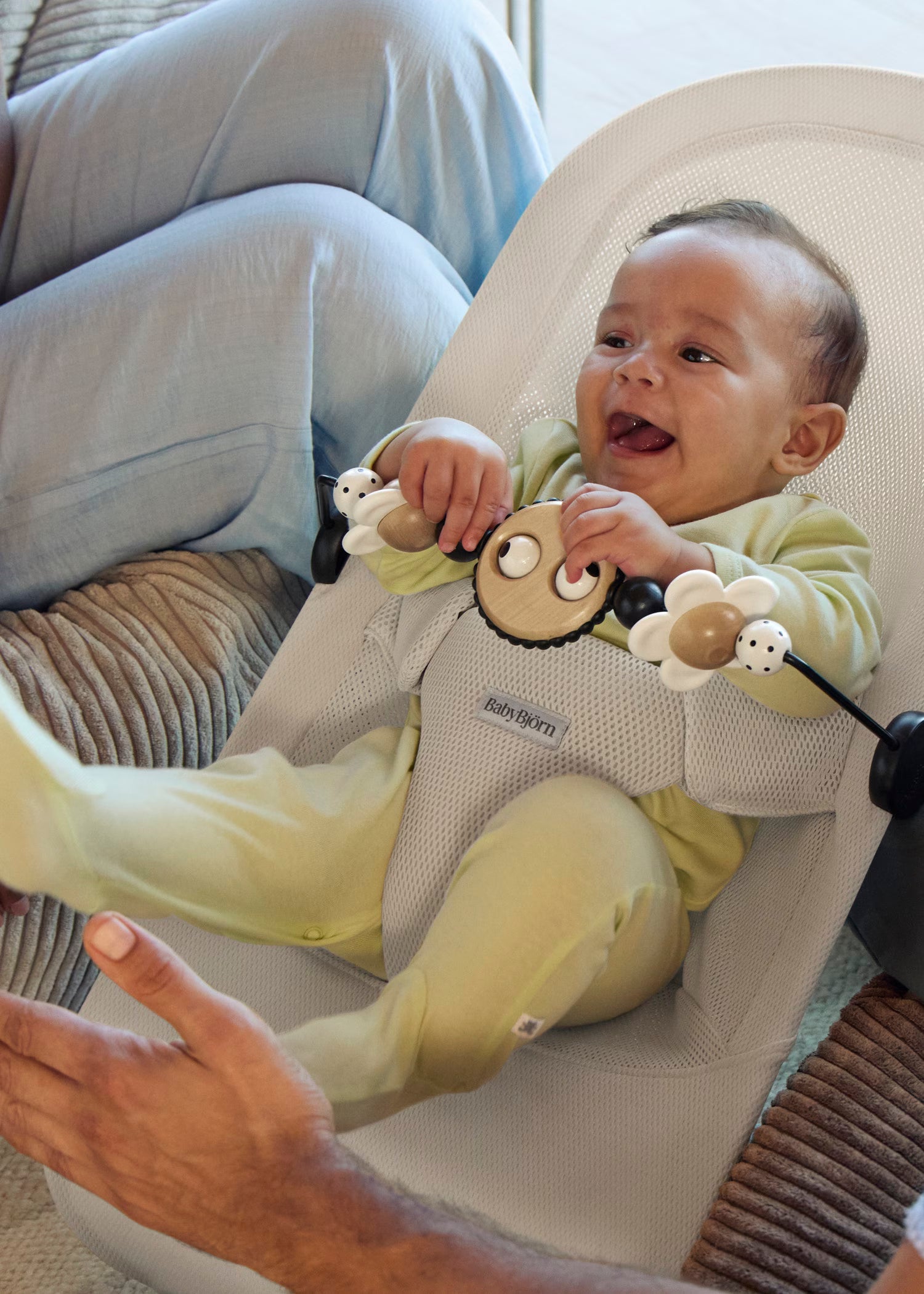 Baby Bouncer Begin - Airy Mesh - Cream