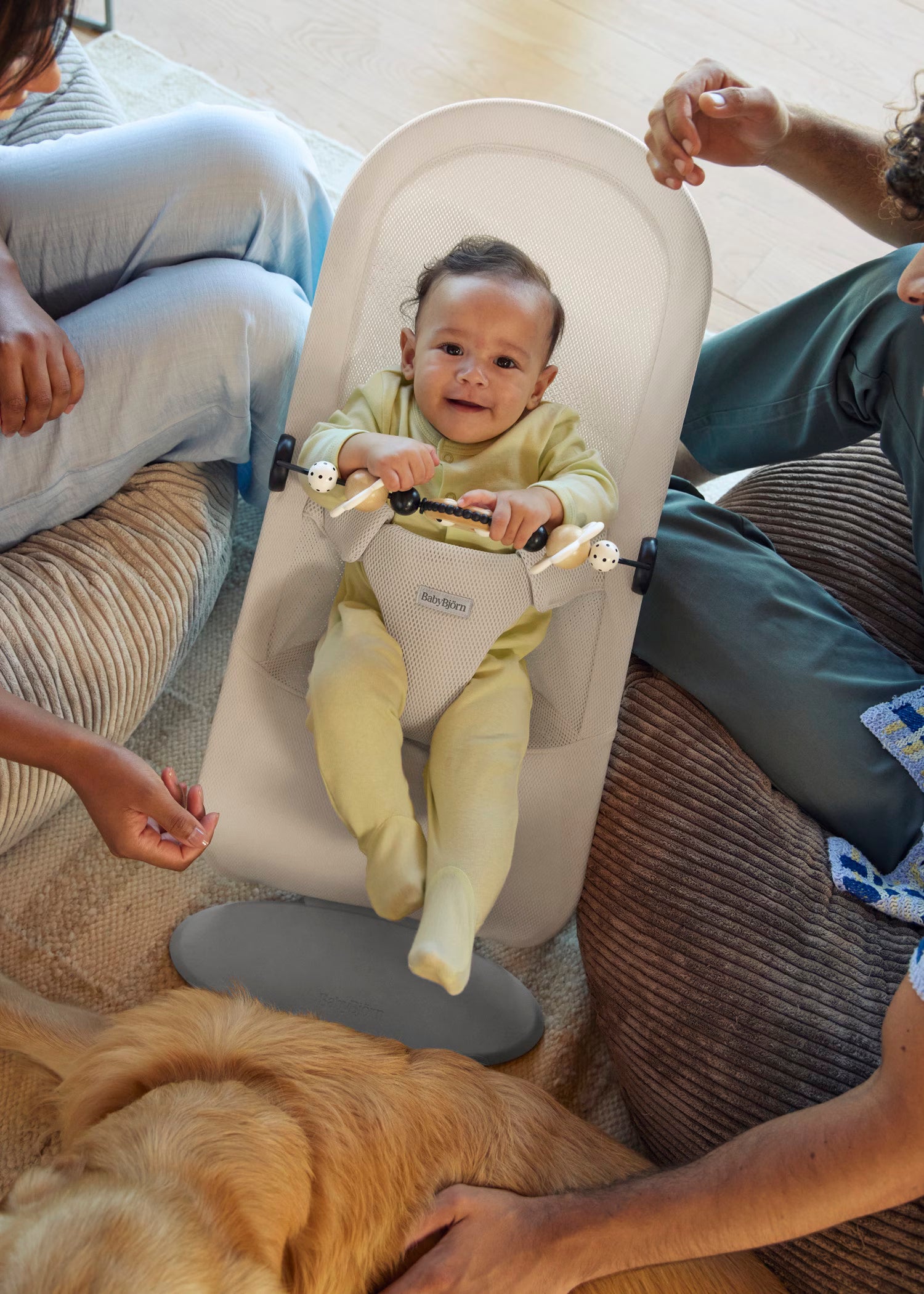 Baby Bouncer Begin - Airy Mesh - Cream