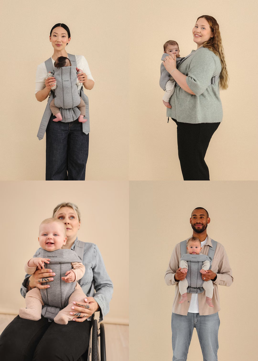 Baby Carrier Mini, 3D Jersey (Kangur) - Dark Grey