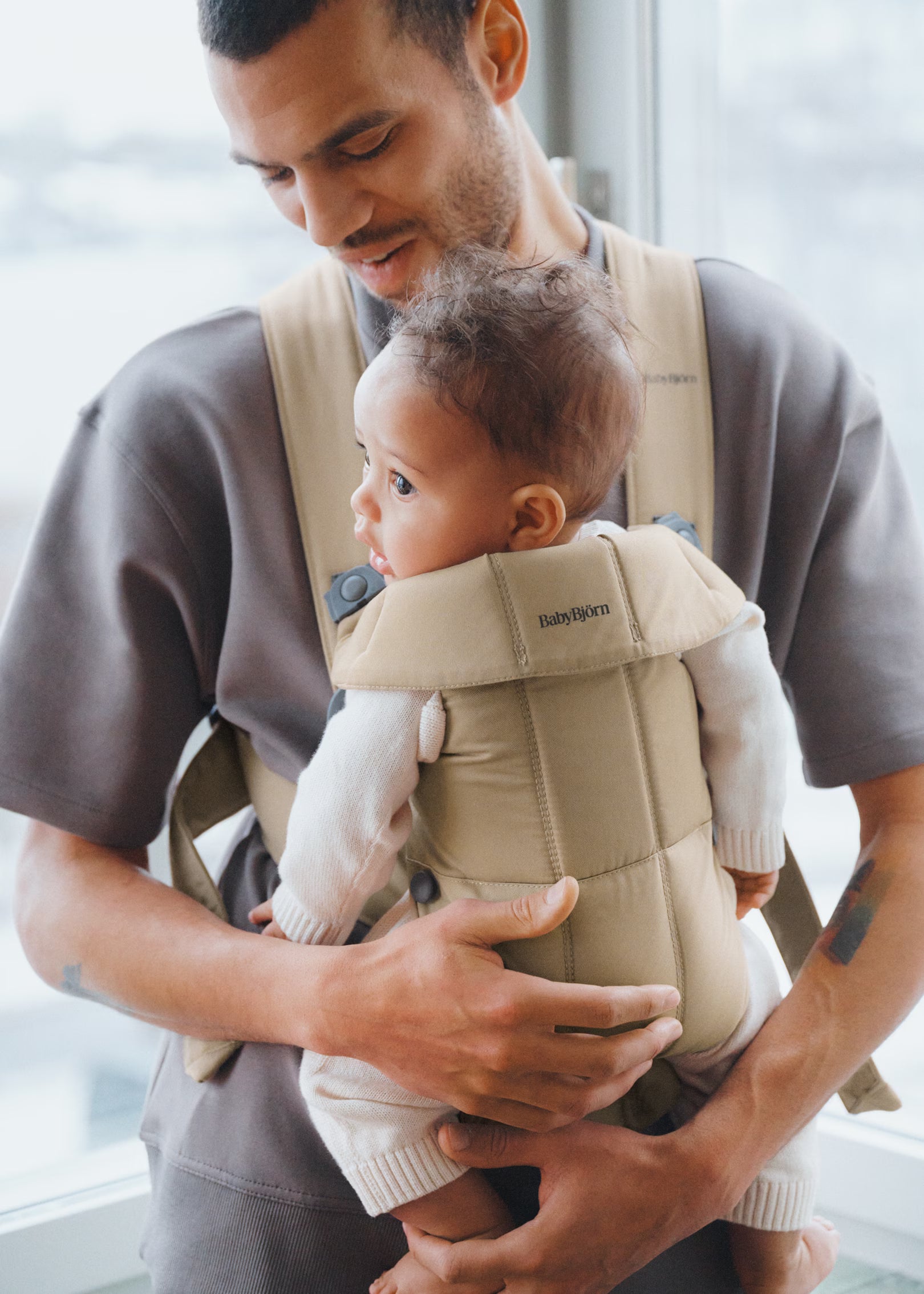 Baby Carrier (Kangur) Mini Woven - Beige