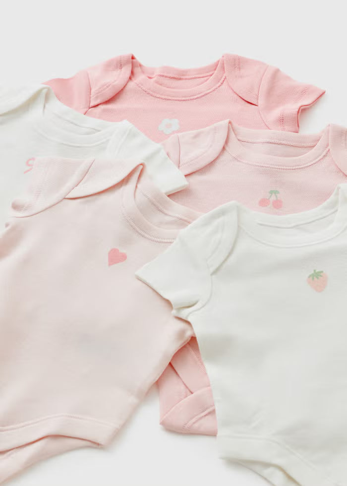 Set me 5 Body Roze & e Bardhe me Dizenjo Lulesh