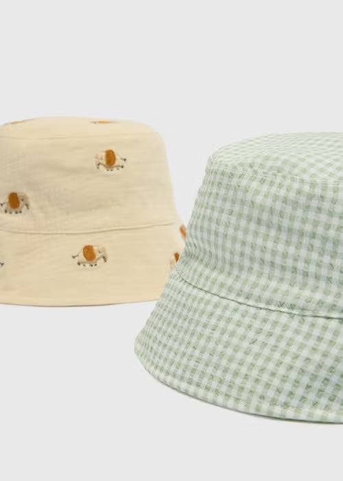 Set me 2 Kapele - Dizajn me Elefantë dhe Gingham