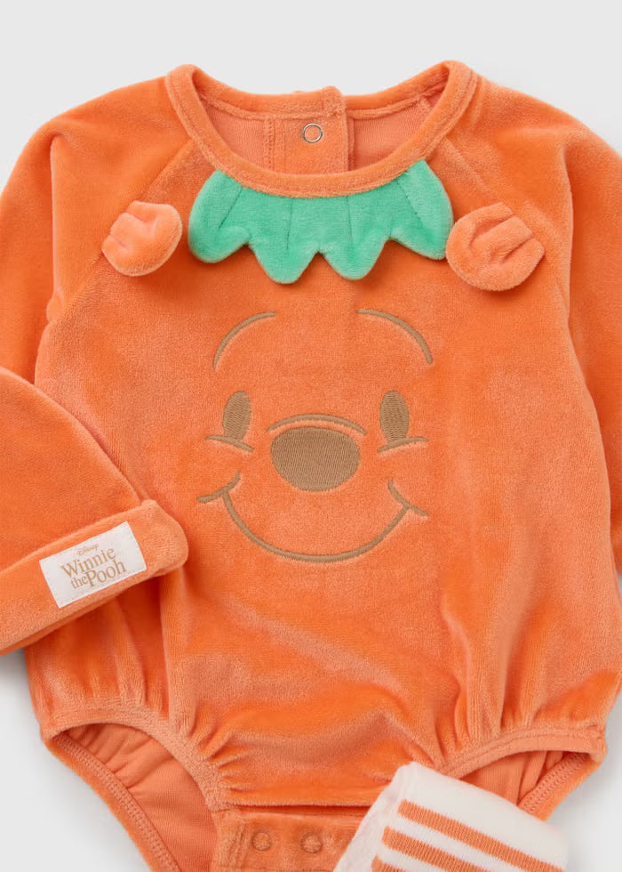 Romper me Kapuc dhe Geta - Winnie The Pooh me Kungull