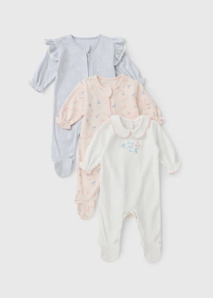 Set me 3 Tutina me Lule - Floral Swan
