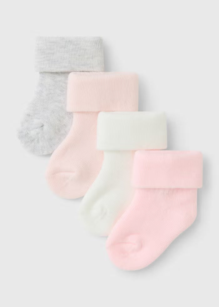 Set me 4 Pale Corape - e Bardhe, Roze, Gri