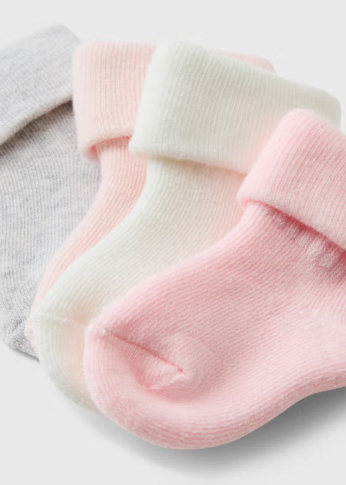 Set me 4 Pale Corape - e Bardhe, Roze, Gri