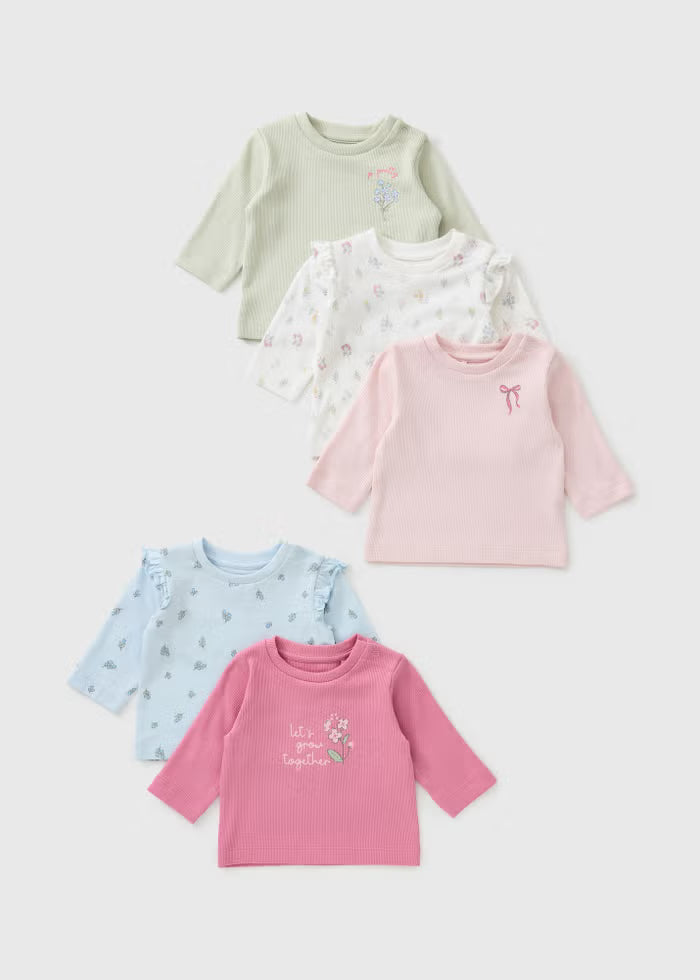 Set me 5 Kostume Me Lule & Ngjyra Pasteli