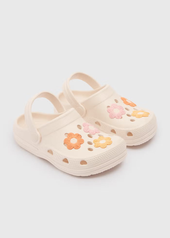 Shapka / Crocs - Flowers - ngjyre Krem