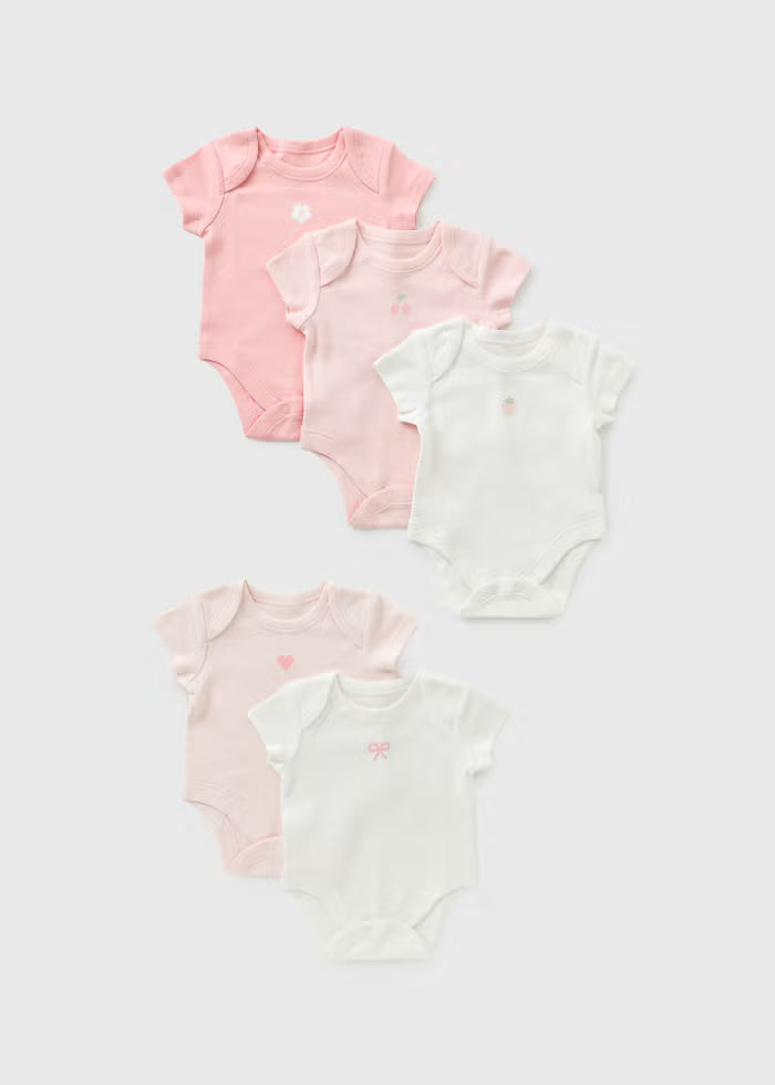 Set me 5 Body Roze & e Bardhe me Dizenjo Lulesh