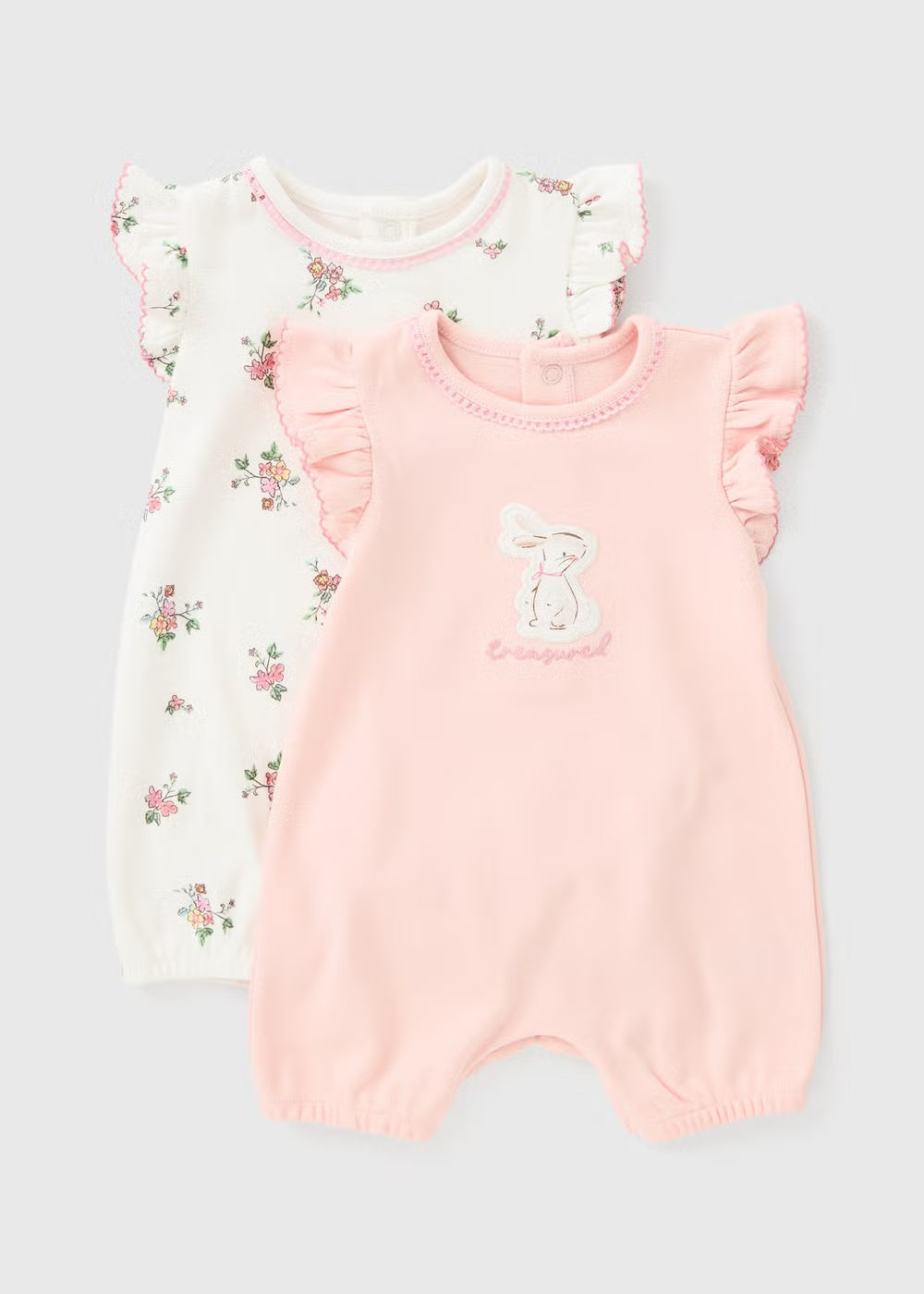 Set me 2 Rompere "Floral Frill" – Roze & Elegance