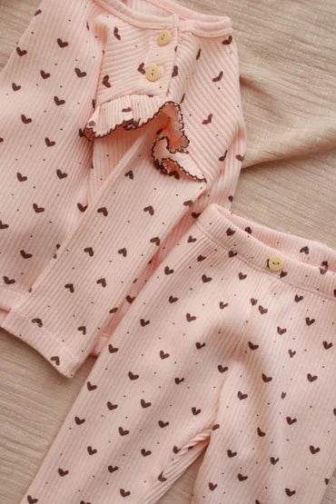 Kostum Ribbed me Zemra - "Pink Hearts"