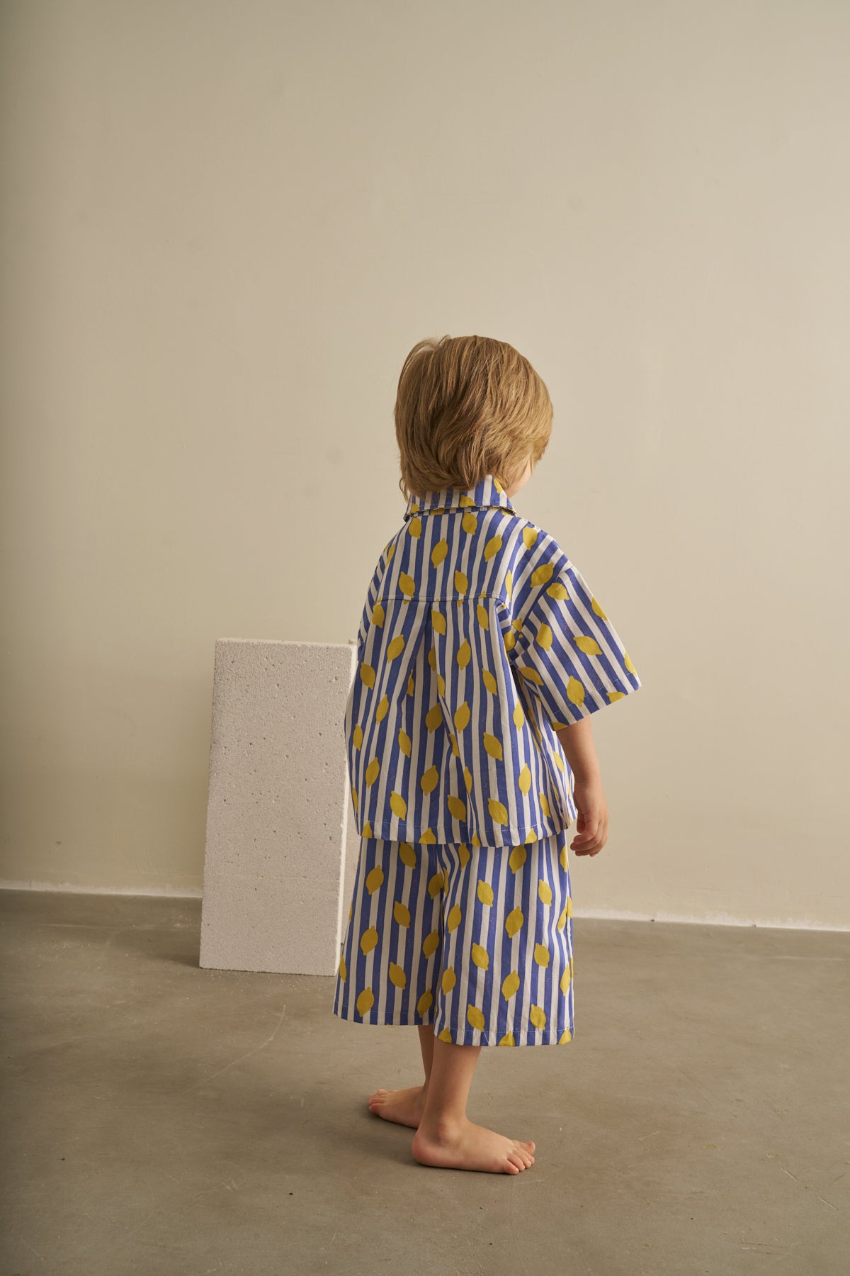 Kostum Kemishe & Pantallona Gabardine Blue - Lemon
