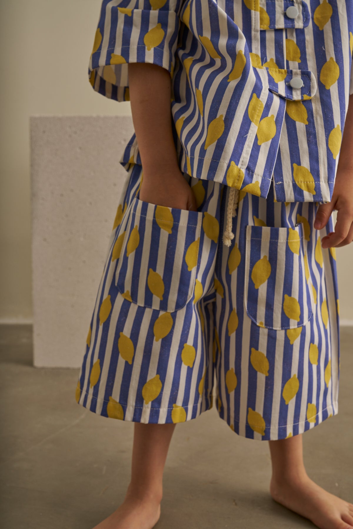Kostum Kemishe & Pantallona Gabardine Blue - Lemon