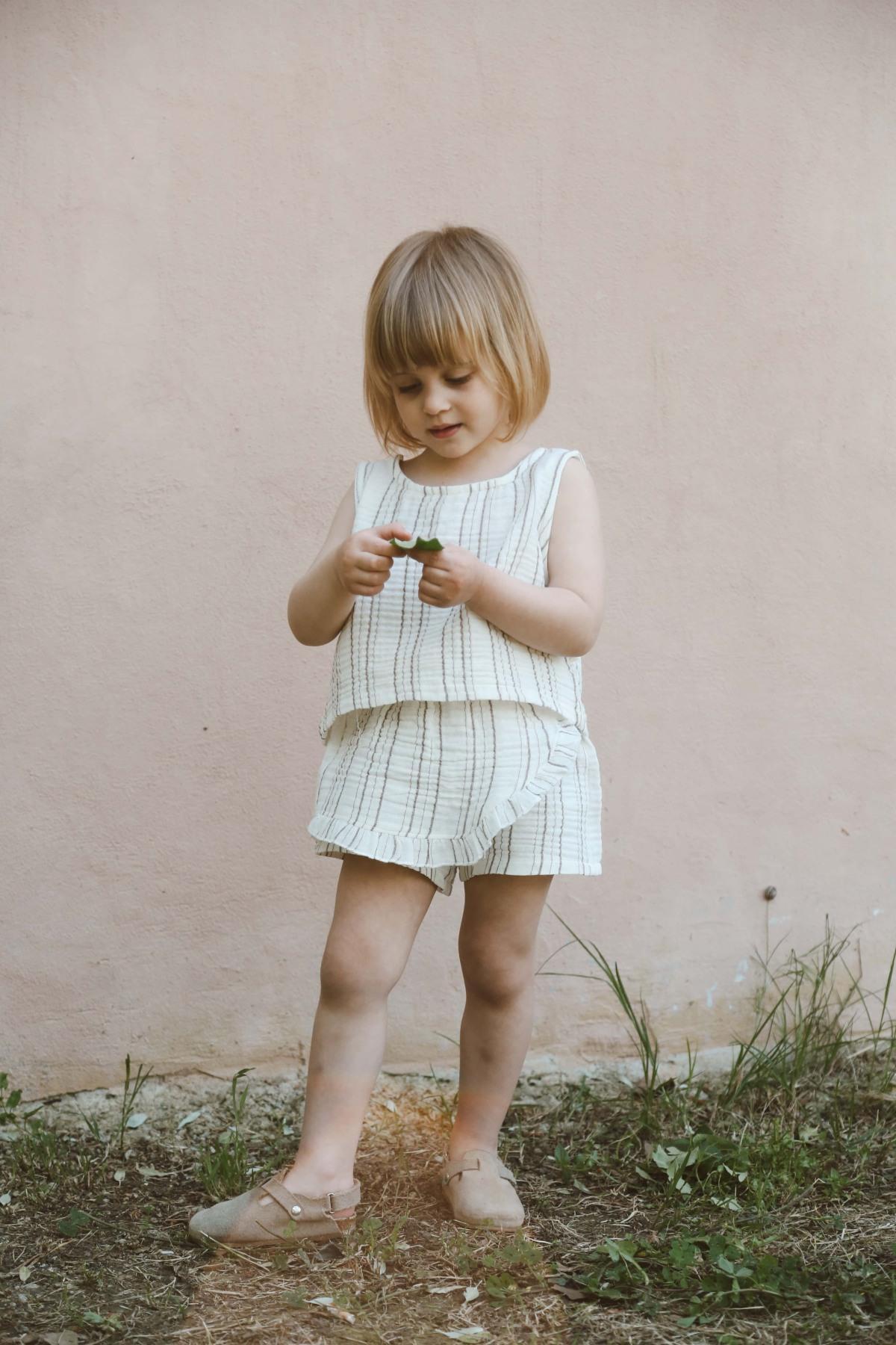 Kostum Muslin Bluze & Fund Pantallon - Vija Kaf
