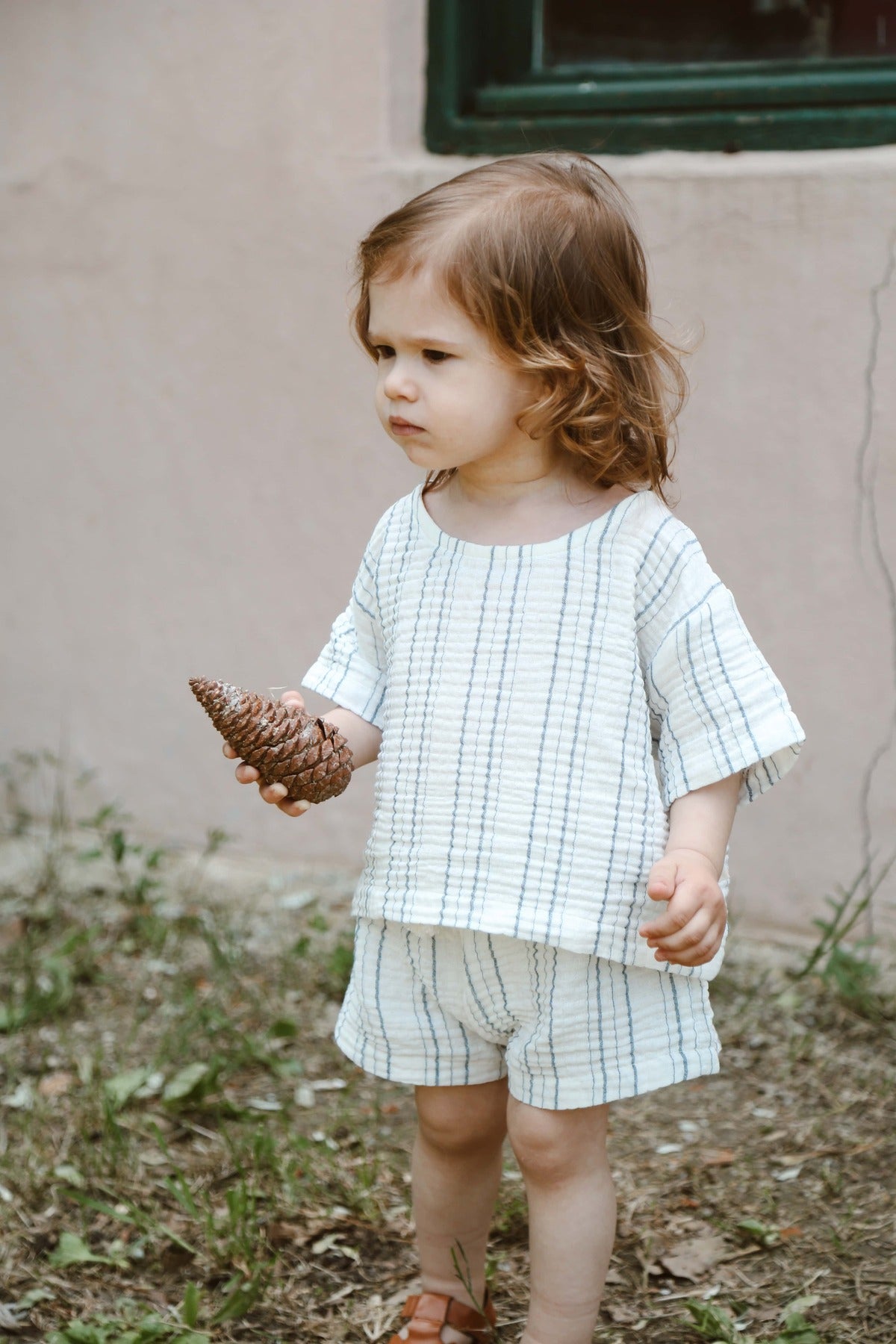 Kostum Veror me 2 Pjese "Seaside Stripe" – 100% Pambuk