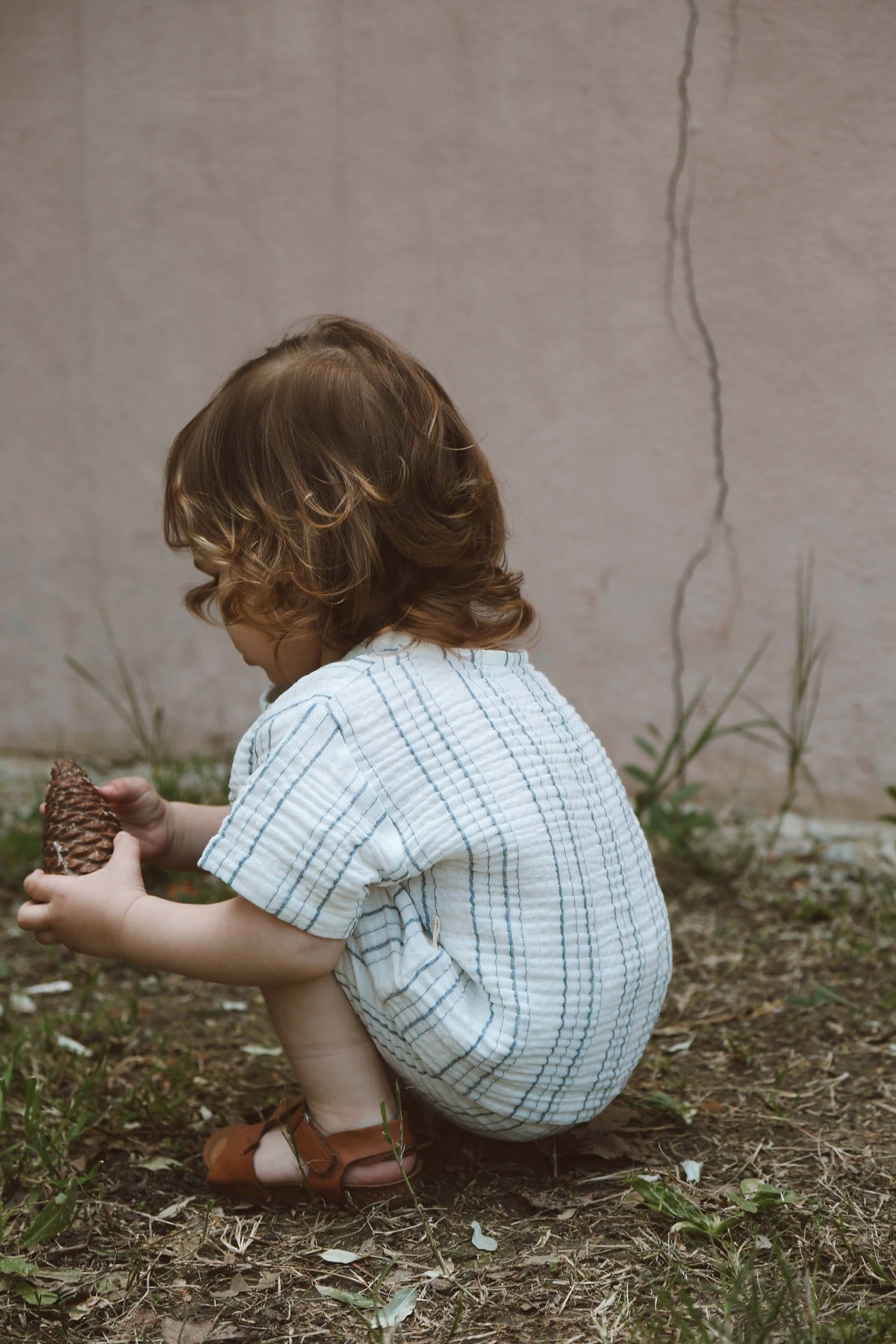 Kostum Veror me 2 Pjese "Seaside Stripe" – 100% Pambuk