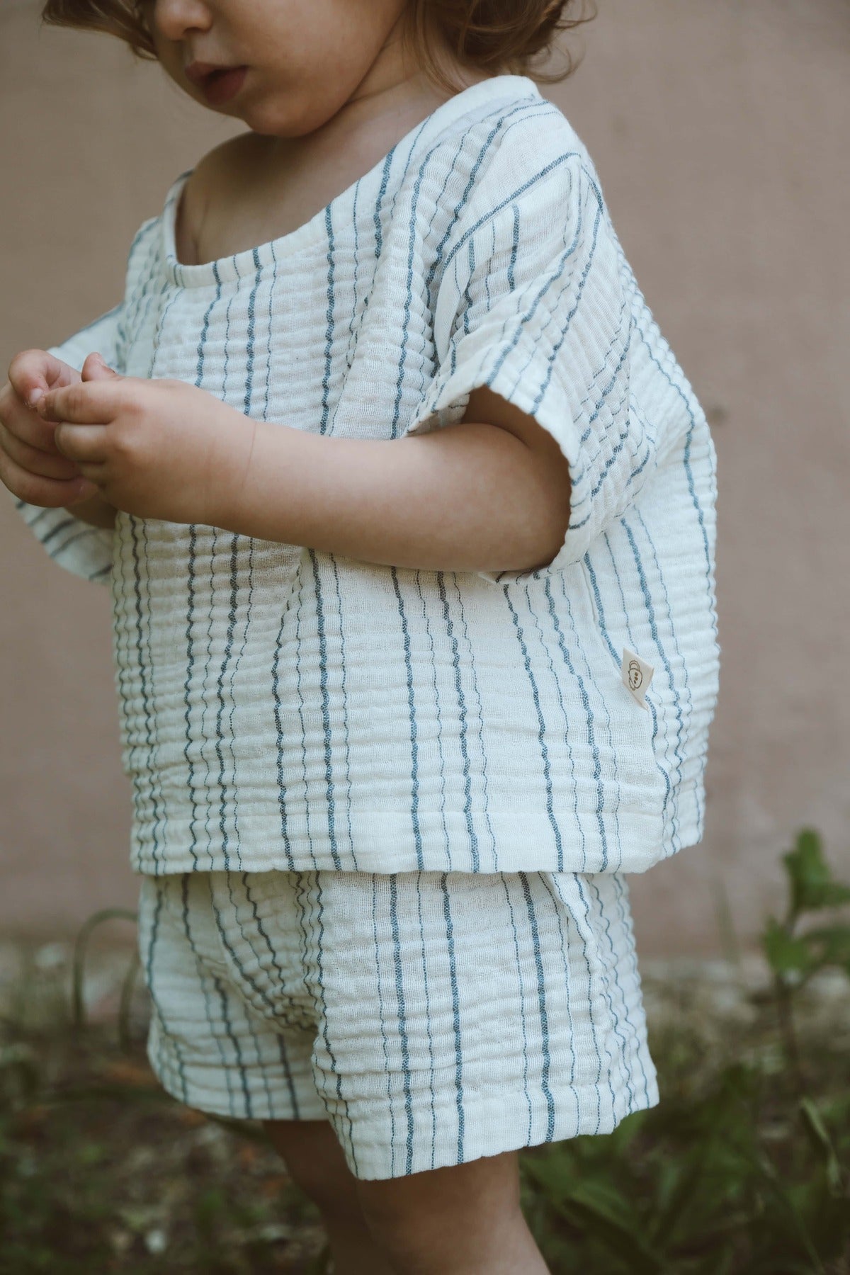 Kostum Veror me 2 Pjese "Seaside Stripe" – 100% Pambuk
