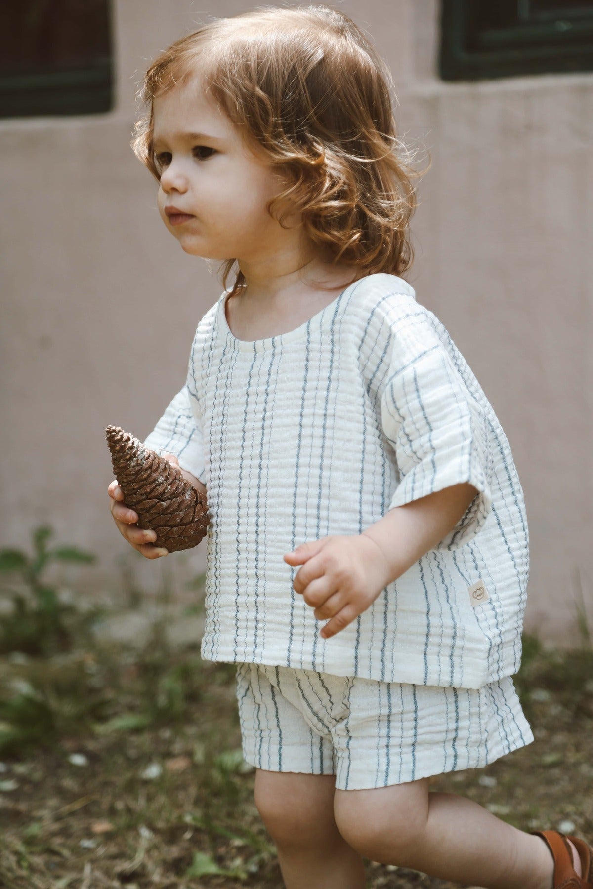 Kostum Veror me 2 Pjese "Seaside Stripe" – 100% Pambuk