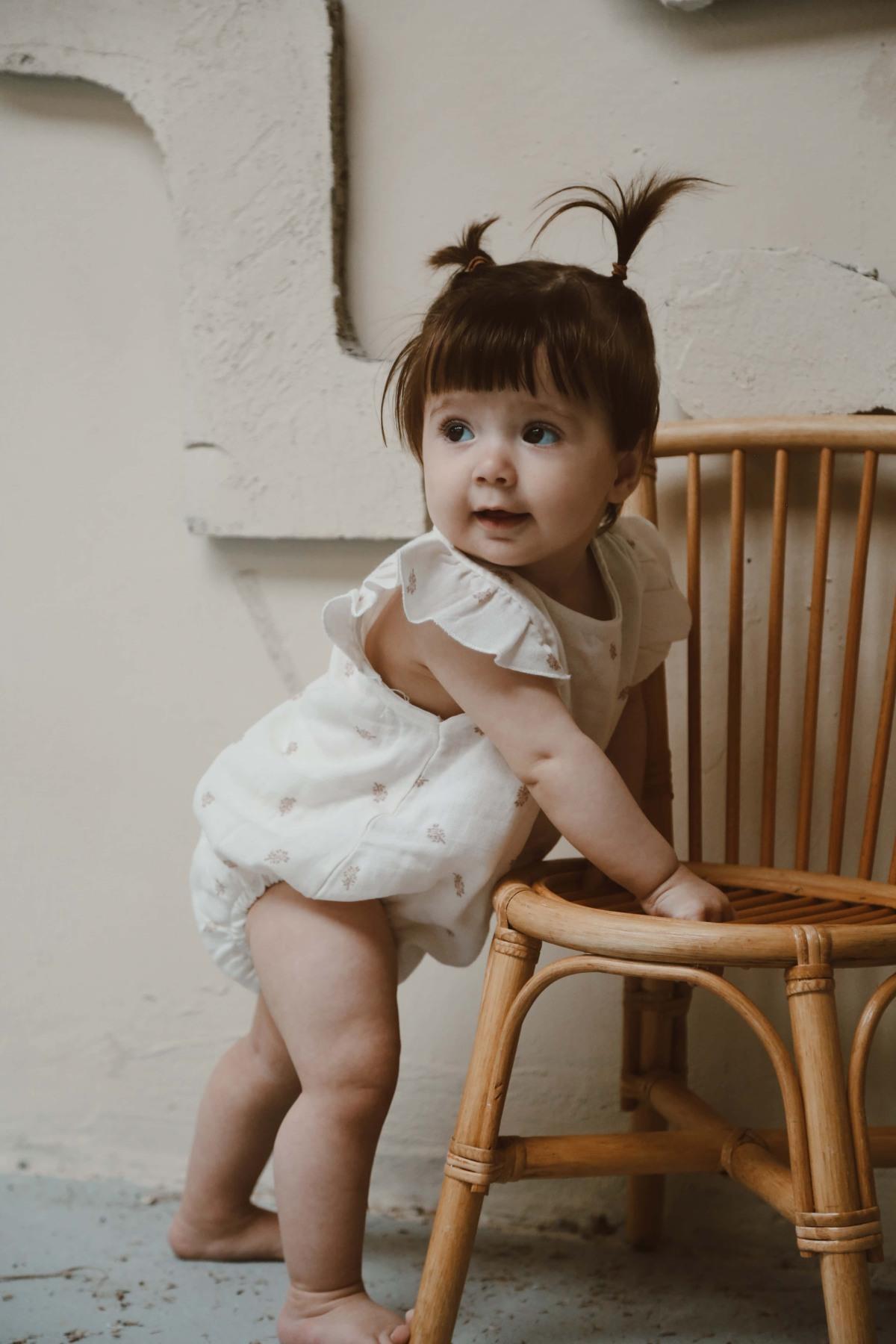 Romper "Vintage Blossom" me Rrudha – 100% Pambuk