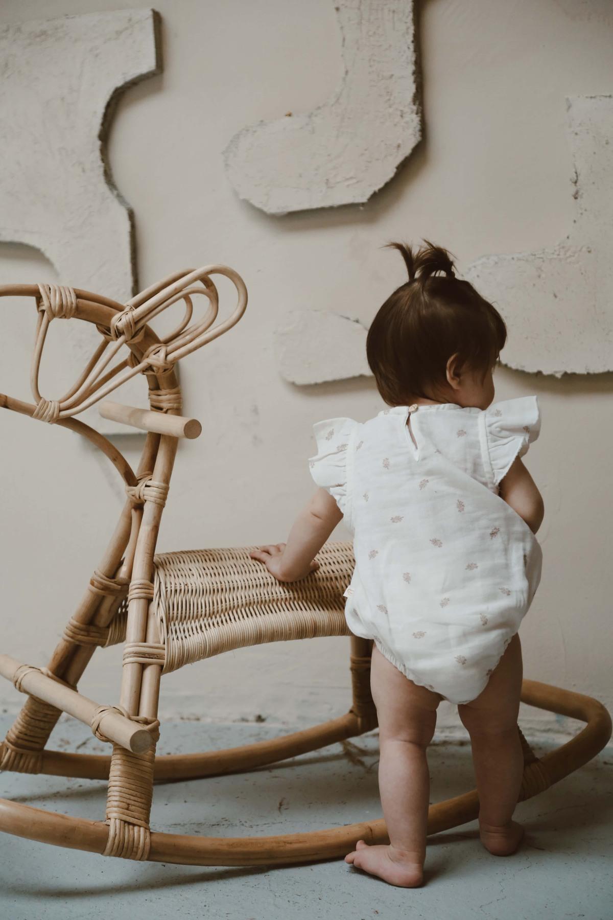 Romper "Vintage Blossom" me Rrudha – 100% Pambuk