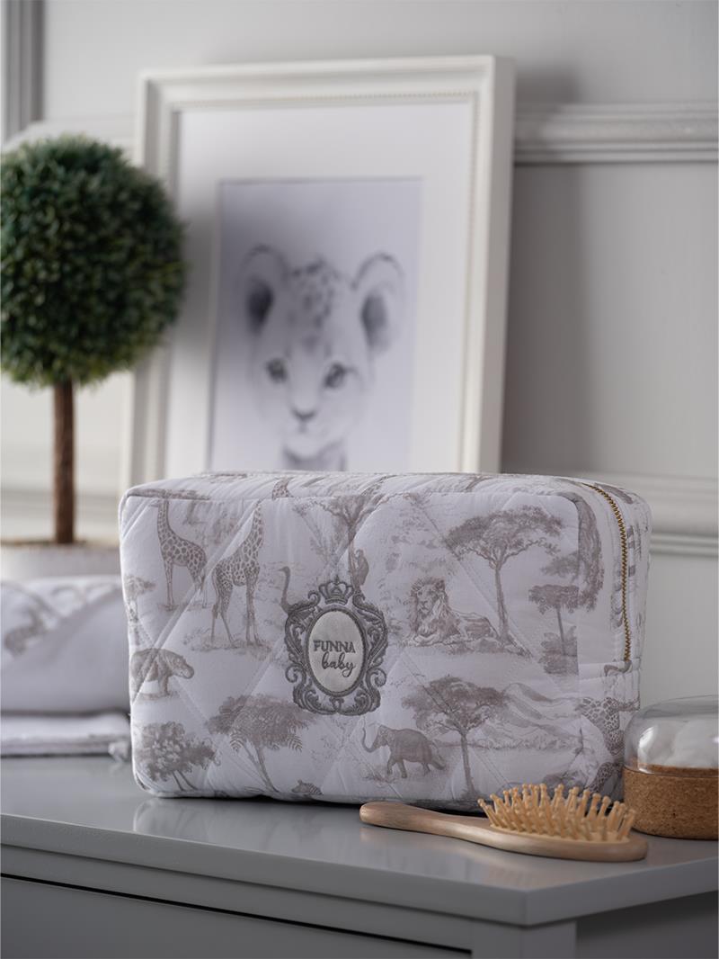 Cante Kozmetike Safari Gray– Gri (28 x 16 cm)