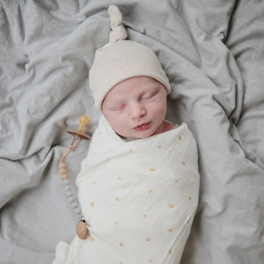 Napë Muslin Mushie – Crown (Kurore) Swaddle