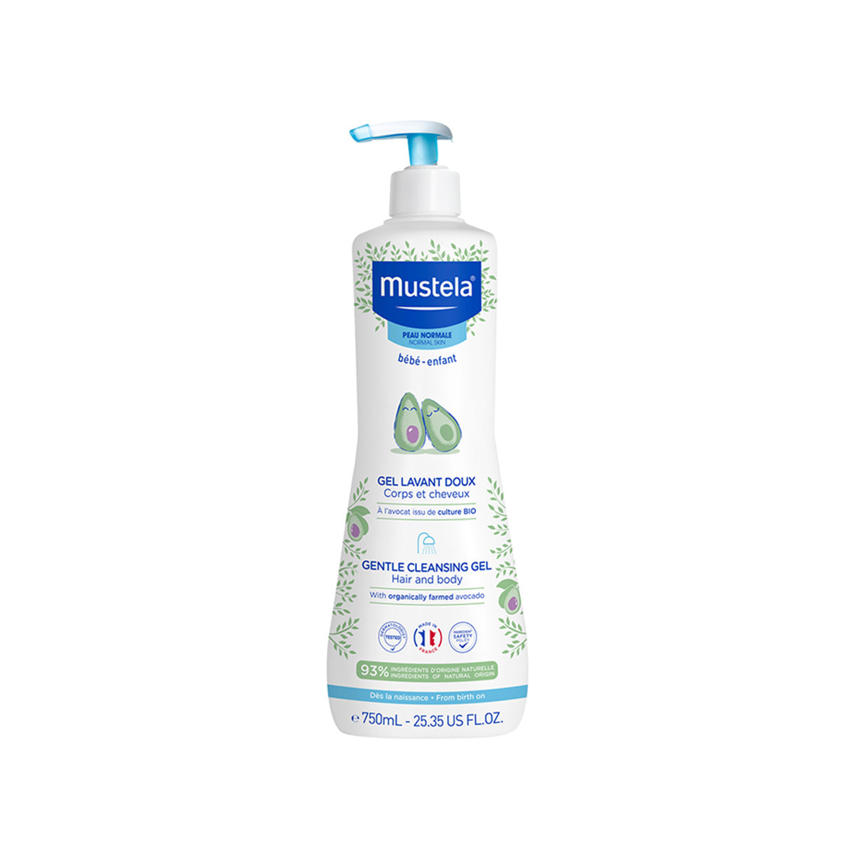 Mustela – Shampo për flokët dhe trupin 750 ml