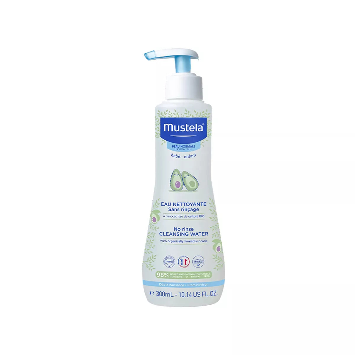 Mustela No-Rinse Baby Cleansing Water with Avocado 500 ml