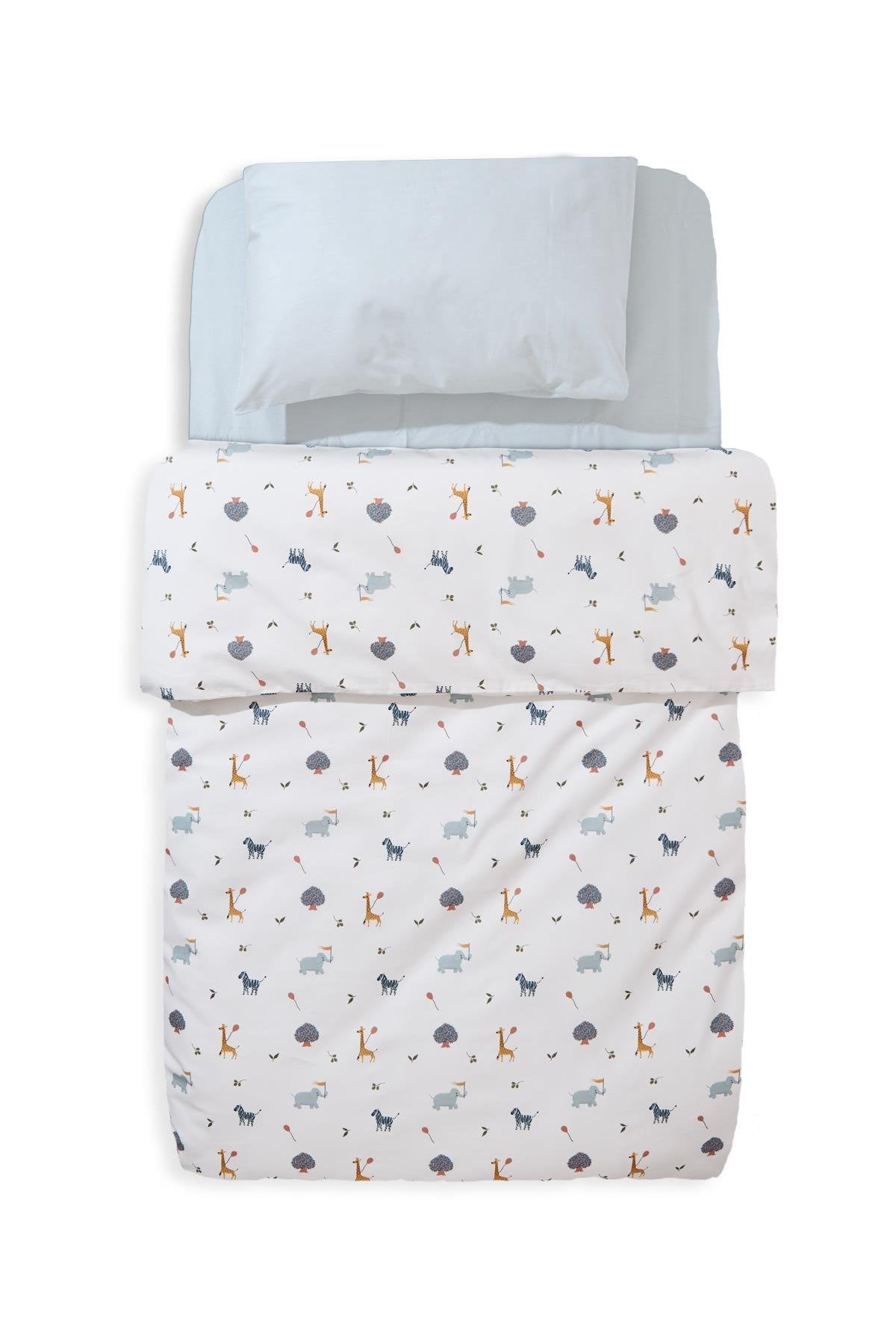 Set Krevati per Bebe me 2 Pjese (Kellef Jorgani dhe Jastiku) – "Grass Beige" (100% Pambuk)