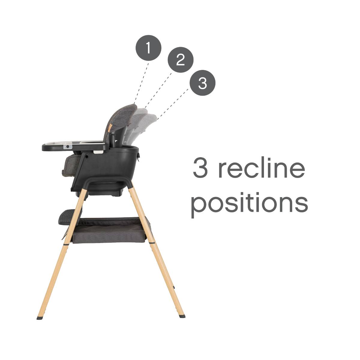 Sistem Ushqimi dhe Rocker Nova 11-në-1 - Grey/Oak | Nga Lindja deri në 12 Vjeç