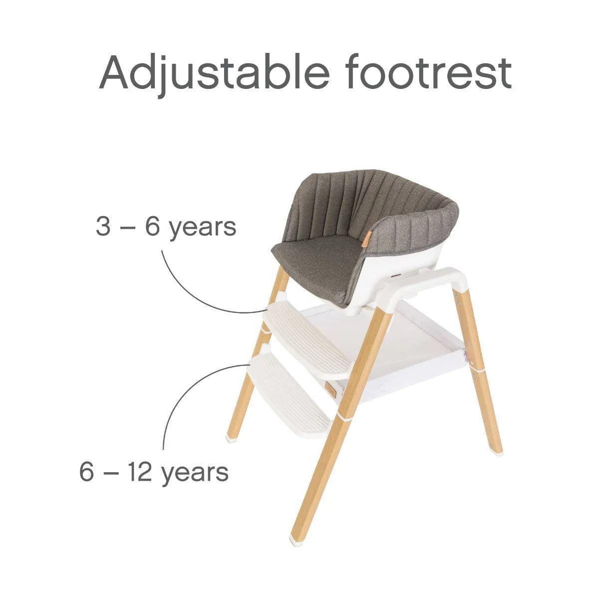 Sistem Ushqimi dhe Rocker Nova 11-në-1 - White/Oak | Nga Lindja deri në 12 Vjeç