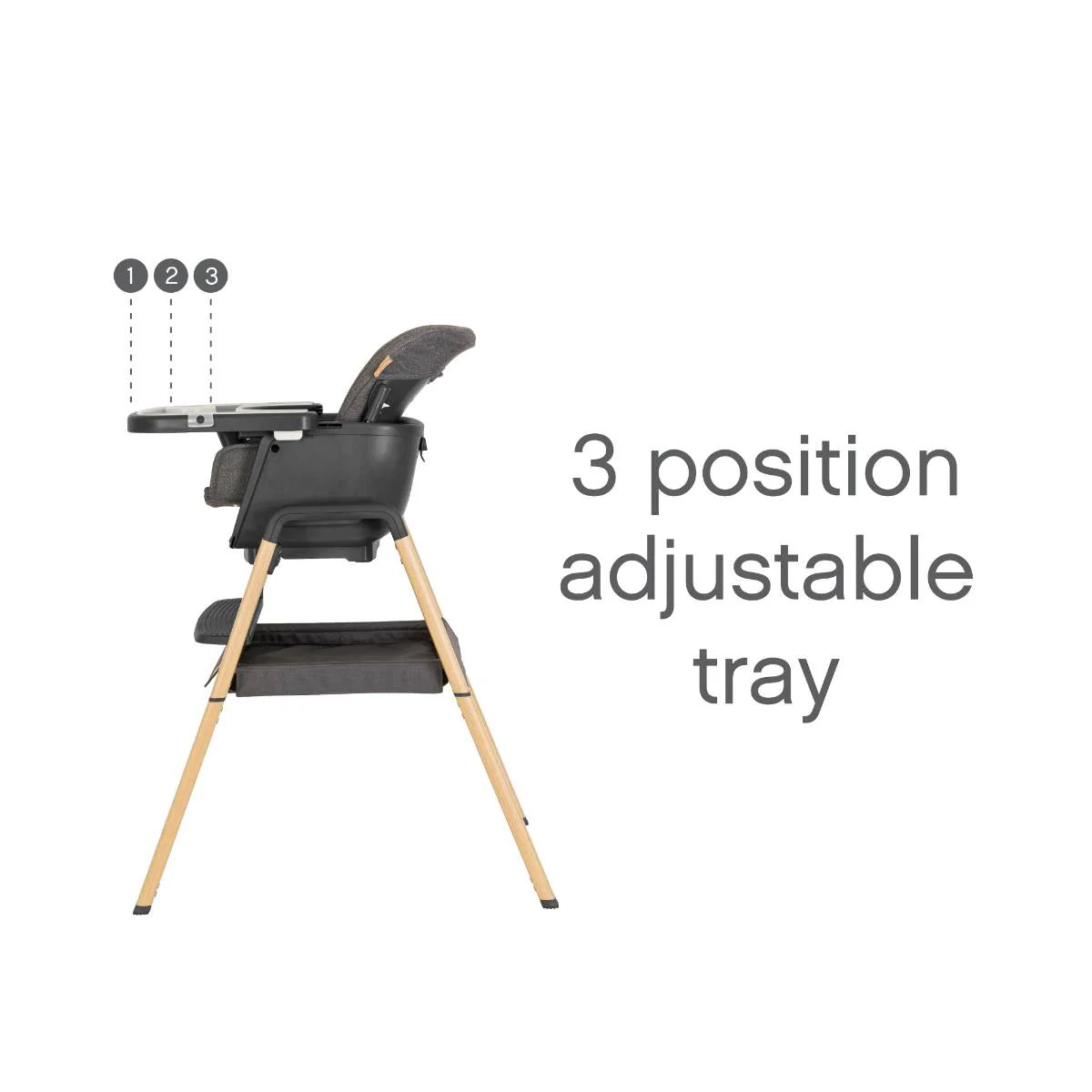 Sistem Ushqimi dhe Rocker Nova 11-në-1 - Grey/Oak | Nga Lindja deri në 12 Vjeç