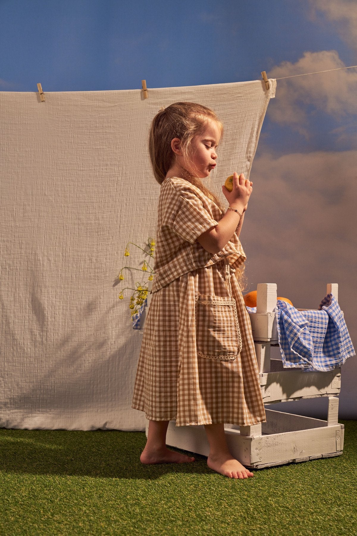 Kostum Fund & Bluze Daisy Picnic - Beige