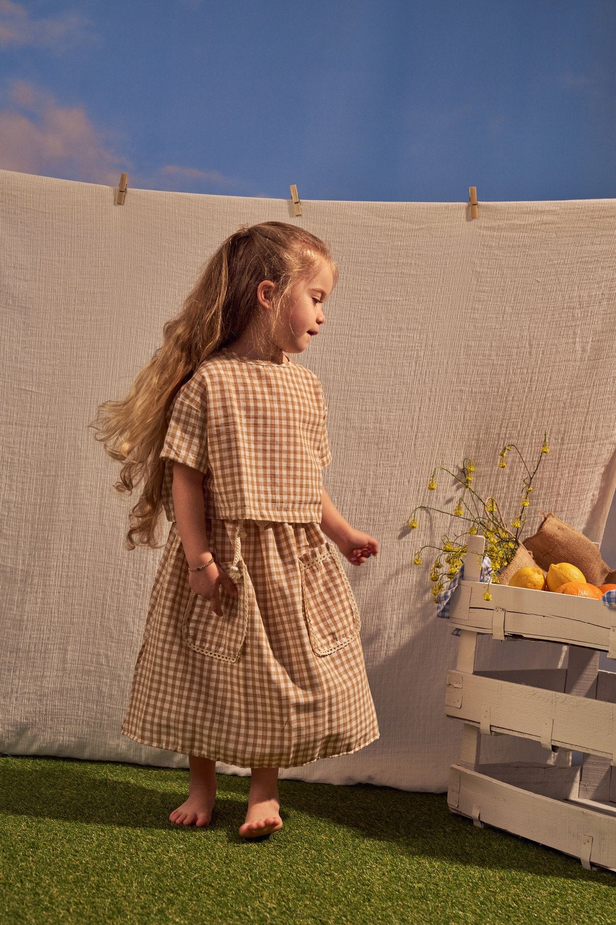Kostum Fund & Bluze Daisy Picnic - Beige
