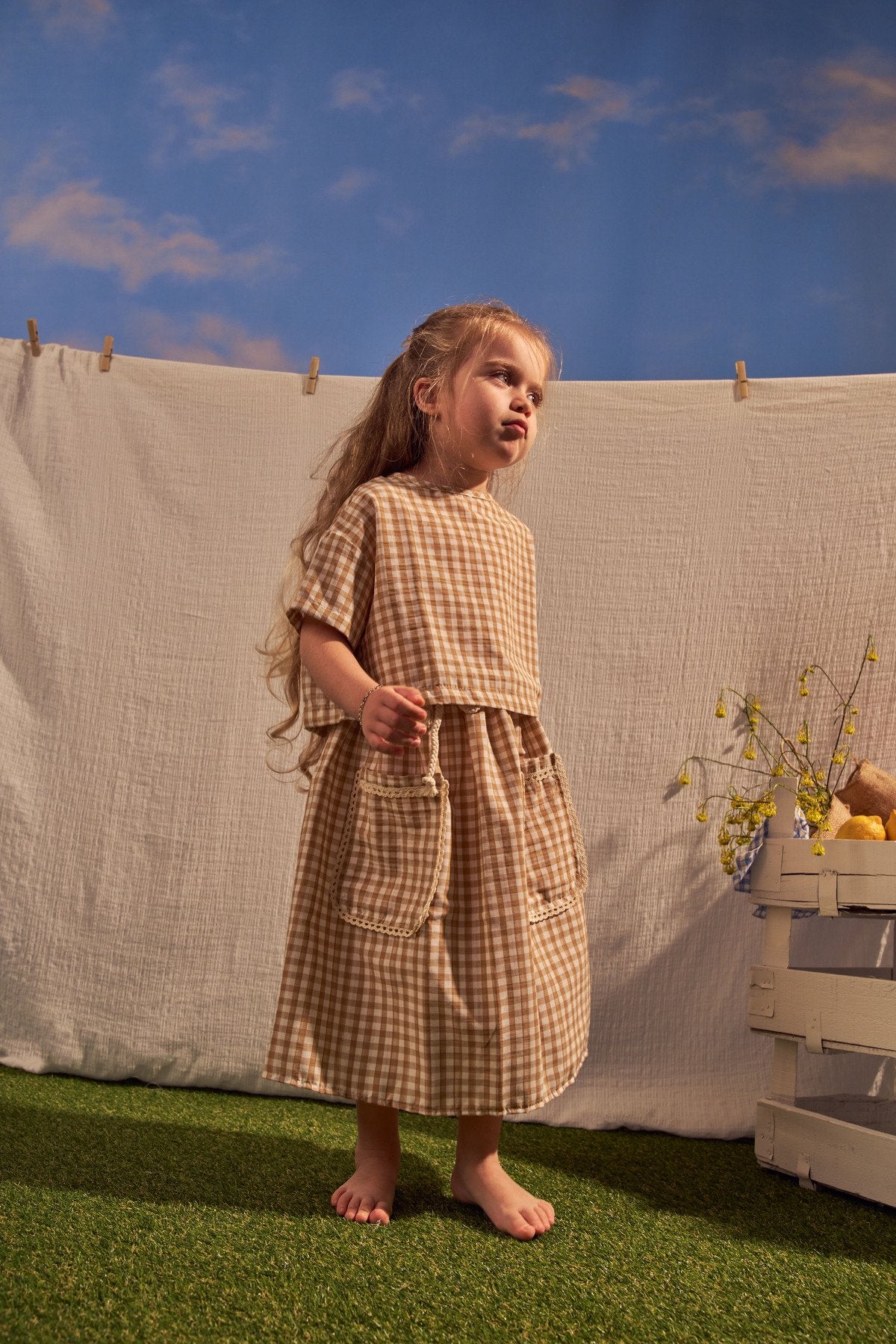 Kostum Fund & Bluze Daisy Picnic - Beige