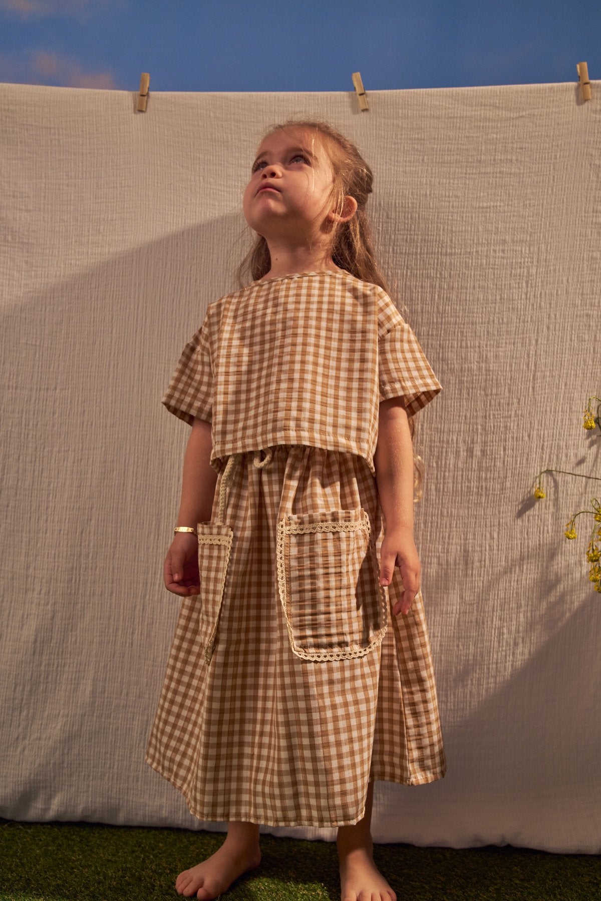Kostum Fund & Bluze Daisy Picnic - Beige