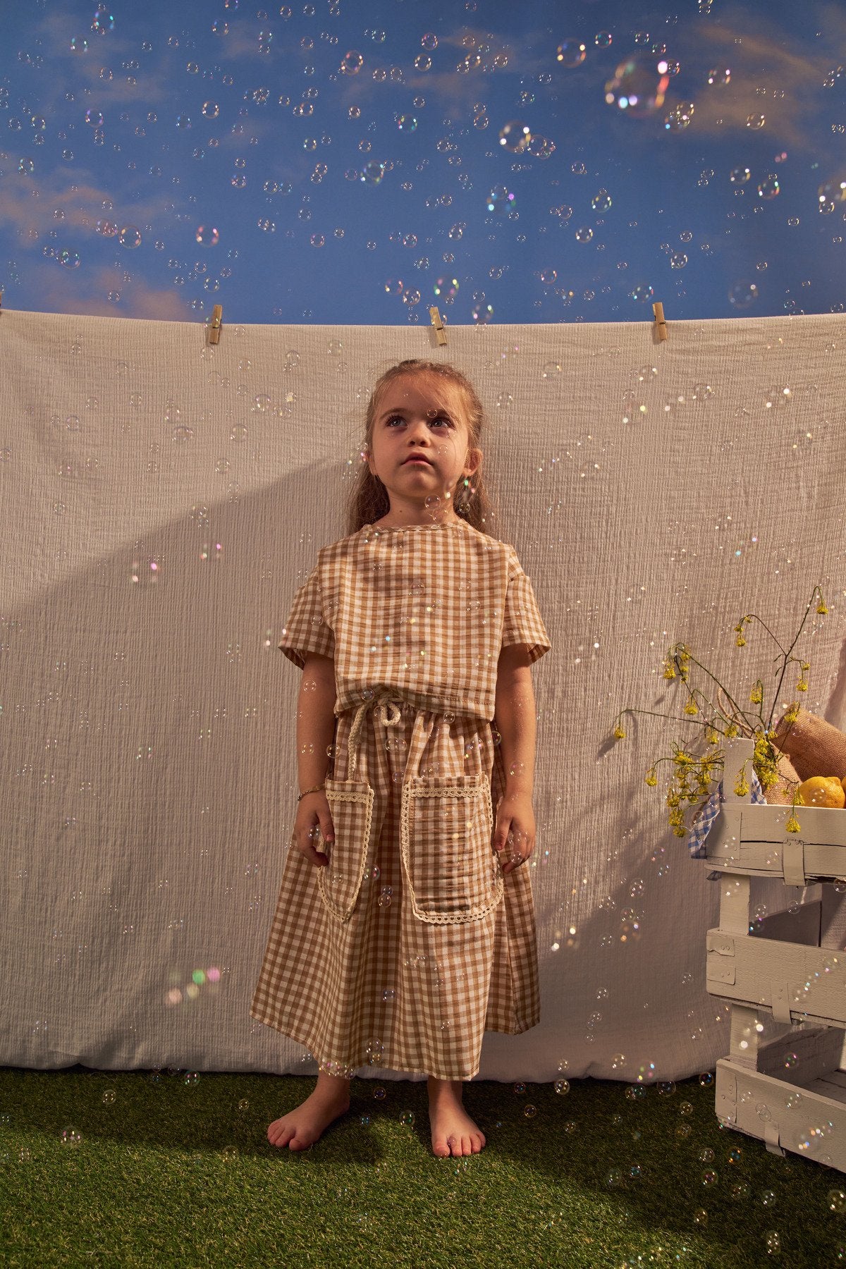 Kostum Fund & Bluze Daisy Picnic - Beige