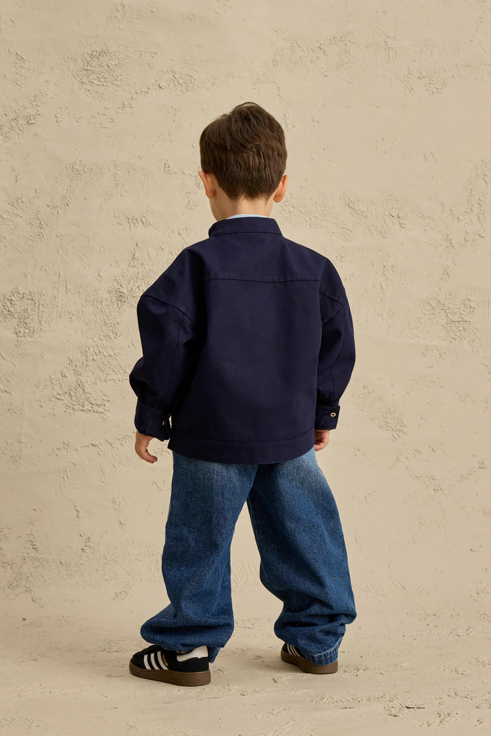 Xhakete Kanvas "Oversize" – Ngjyre Blu e Erret