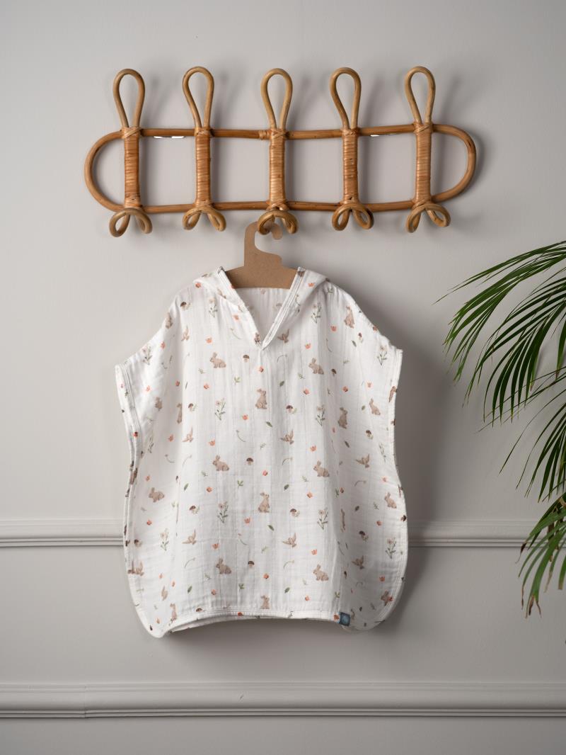 Ponco Muslin per Bebe – 100% Pambuk Natyral (50x50 cm)