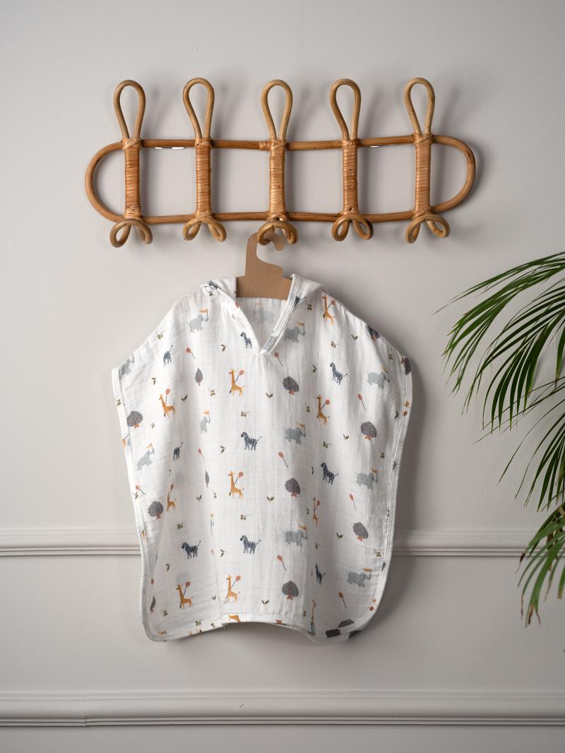 Ponco Muslin per Bebe – 100% Pambuk Natyral (50x50 cm)