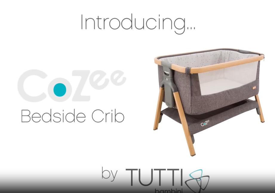 Krevat Femijesh Next to Me CoZee Bedside Crib - Scandinavian Walnut/Ecru