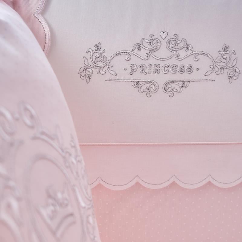 Set Premium Gjumi per Bebet 8-Pjese "Princess Pink" – Pambuk 100%