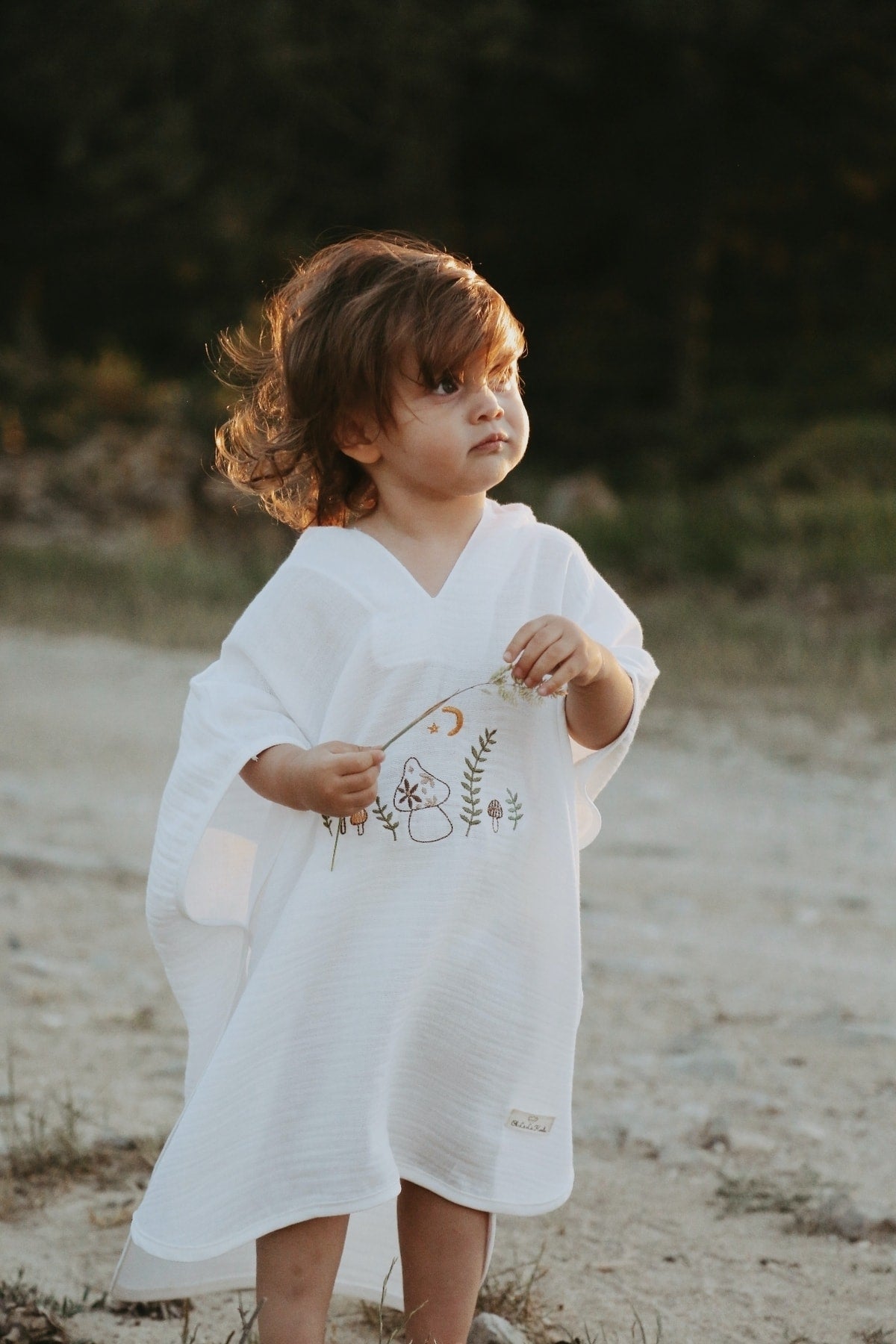 Poncho "Ocean Breeze" prej Musline – 100% Pambuk